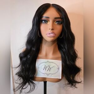PREMIUM Natural Black Body Wave Human Hair Wig